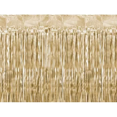 PartyDeco Kurtyna party z�ota 100x200cm