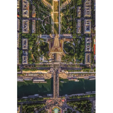 Puzzle 1500 el. HQ Flying Over Paris Clementoni