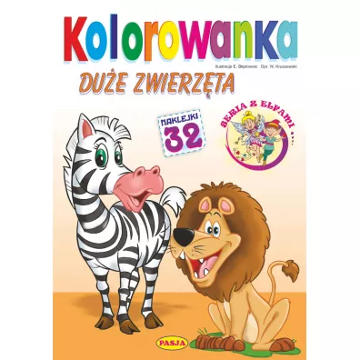 Du�e zwierz�ta. Kolorowanka - Ernest B��dowski, W�odzimierz Kruszewski
