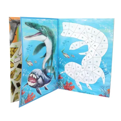 Zestaw z naklejkami number Stickers Dino World 13243A