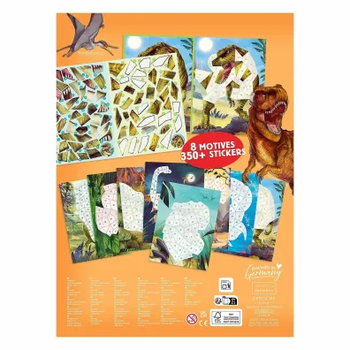 Zestaw z naklejkami number Stickers Dino World 13243A