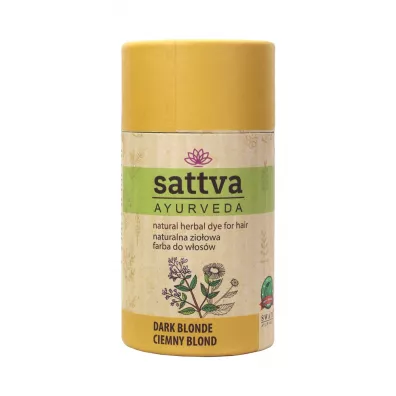 Sattva Natural Herbal Dye for Hair naturalna zio�owa farba do w�os�w Dark Blonde 150 g
