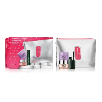 Clinique Zestaw To Tonight krem pod oczy + oczyszczaj�cy balsam + tusz do rz�s + kosmetyczka 2 x 15 ml + 3.5 ml + 1 szt.