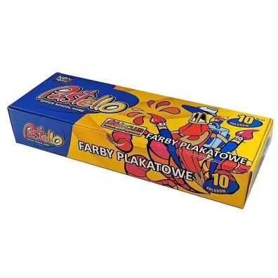 Alfa Pastello Farby plakatowe 20ml 10 kolor�w