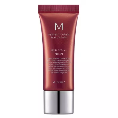 Missha M Perfect Cover BB Cream krem BB do twarzy SPF42 PA+++ No.21 20 ml