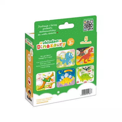 Puzzle Ukadam Dinozaury Bright Junior Media