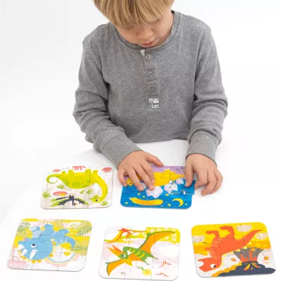 Puzzle Ukadam Dinozaury Bright Junior Media