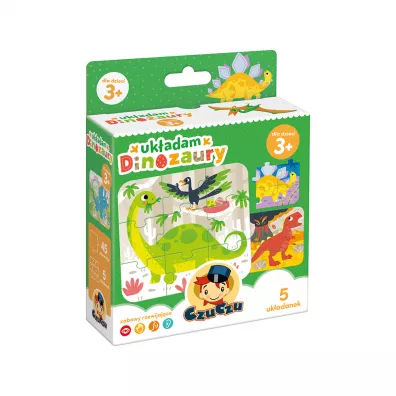 Puzzle Ukadam Dinozaury Bright Junior Media