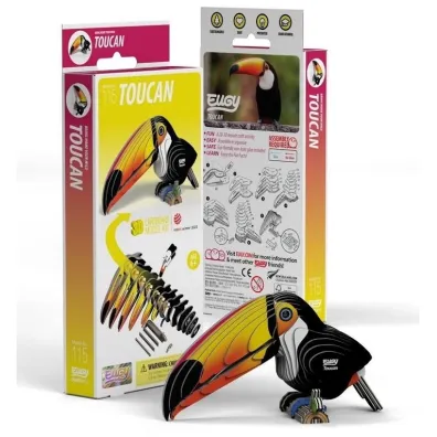 Tukan Egzotyczny Ptak Eugy. Eko Uk�adanka 3D