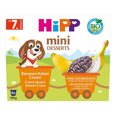 Hipp Krem z bananami i kakao od 7. miesi�ca 4 x 100 g Bio