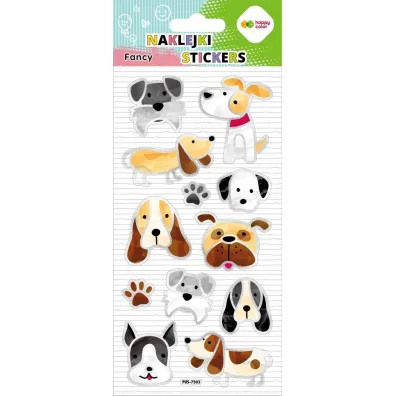 Happy Color Naklejki 3D FANCY - Doodle Dogs, 90x210 mm