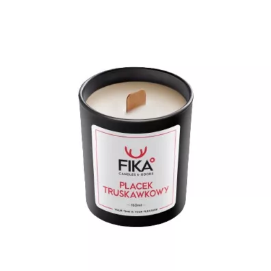 Fika Candles&Goods wieca sojowa - Placek truskawkowy 160 ml