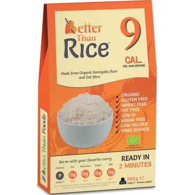 Better Than Foods Makaron (konjac typu noodle w kszta�cie ry�u) bezglutenowy 385 g Bio