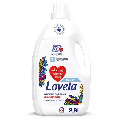 Lovela Baby hipoalergiczne mleczko do prania ubranek niemowlcych i dziecicych do kolorw 2.9 l