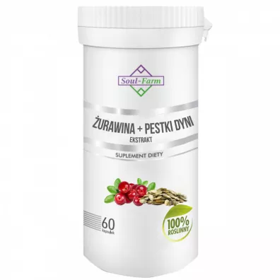 Soul Farm �urawina + pestki dyni ekstrakt (275 mg + 275 mg) Suplement diety 60 kaps.