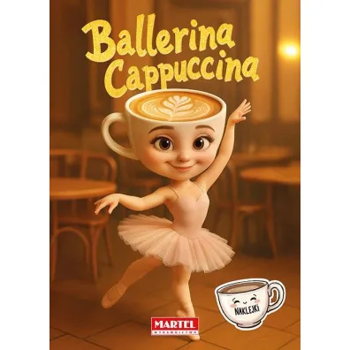 Ballerina Cappuccina. Kolorowanka z naklejkami - Agata Niemirska