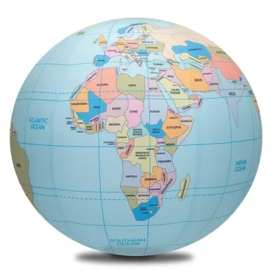 Pi�ka balonowa globus pa�stwa �wiata eng