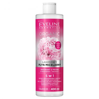 Eveline Cosmetics Organic agodzcy pyn micelarny do demakijau z peoni 400 ml
