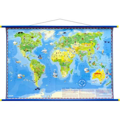 �wiat M�odego Odkrywcy. Mapa �cienna