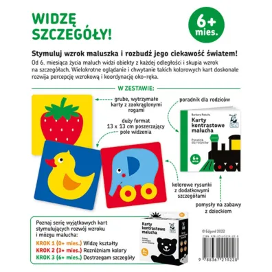 Widz� szczeg�y! Karty kontrastowe malucha 6 mies+