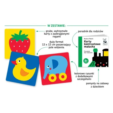 Widz� szczeg�y! Karty kontrastowe malucha 6 mies+