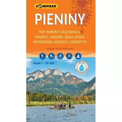Pieniny mapa kieszonkowa skala 1 : 25 000