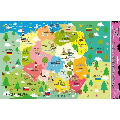 Plakat elektrostatyczny Polska edu