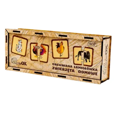 Puzzle �amig��wa drewniana Zwierz�ta domowe PuzzleOK