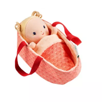 Lalka dzidziu w koszyczku z ubrankiem i kocykiem Anais 12 m+ Lilliputiens