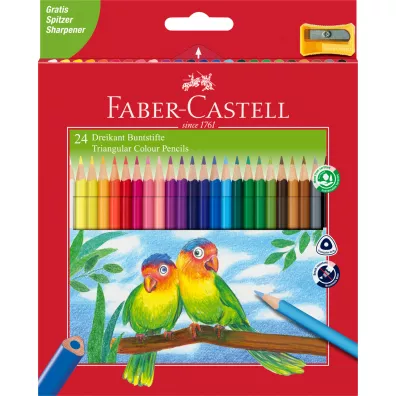 Faber-Castell Kredki Eco Colour + temper�wka 24 szt.