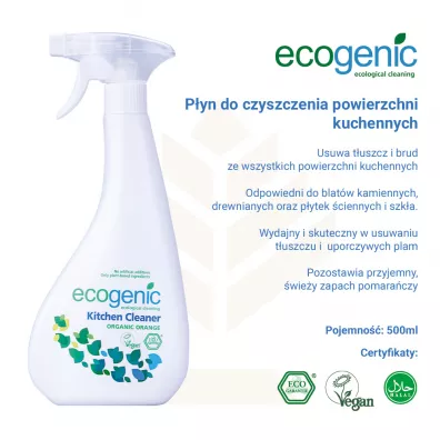 Ecogenic Spray do czyszczenia powierzchni kuchennych Pomara�cza 500 ml