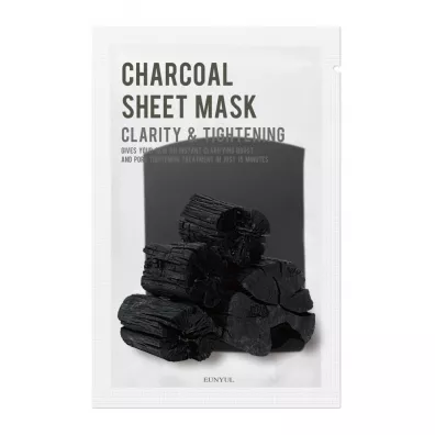 Eunyul Charcoal Sheet Mask oczyszczajca maseczka w pachcie z wglem 22 ml