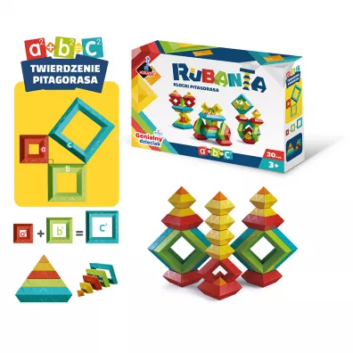 Klocki Pitagorasa 30 el. Rubanta