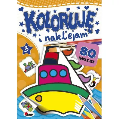 Koloruj� i naklejam 80 naklejek