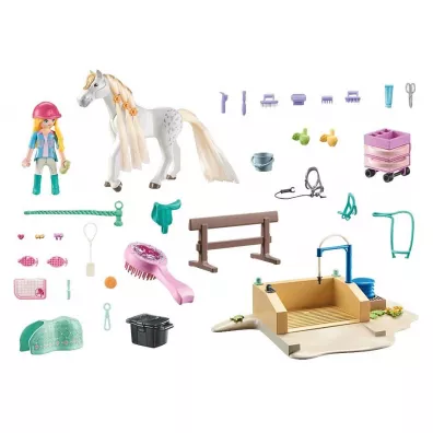 Playmobil Horses of Waterfall Isabella i Lioness z myjni� dla koni 71354
