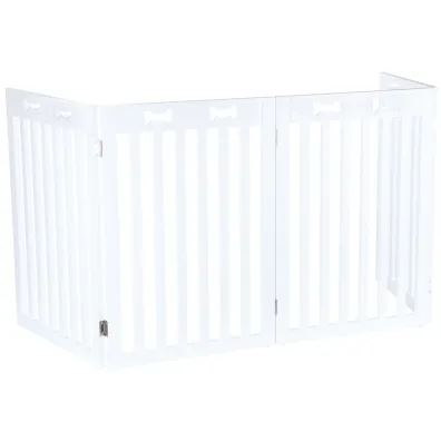 Trixie Barierka drewniana, 4-cz�ciowa, 60&ndash;160 x 75 cm, bia�a