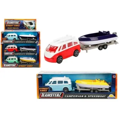 Autko campervan+trailer mix 1:64 HTI
