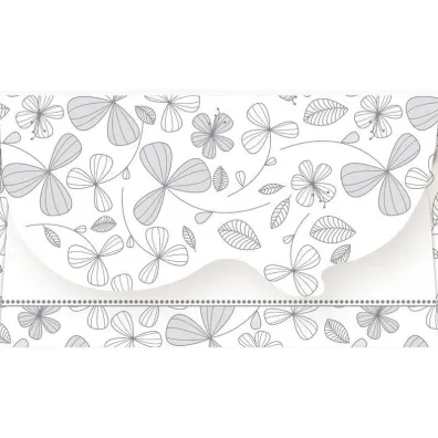 Koperty KP01 bia�e graficzne 15x9cm 5 wzor�w op.20szt. KP01_OGGR_814