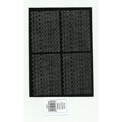 Artdruk Cyfry samoprzylepne 0,7 cm 8 arkuszy czarne