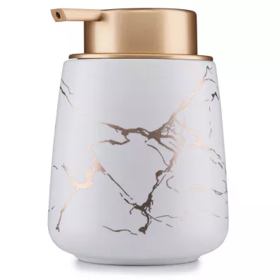 HowHomely Komplet azienkowy Sally White Gold biay, zoty