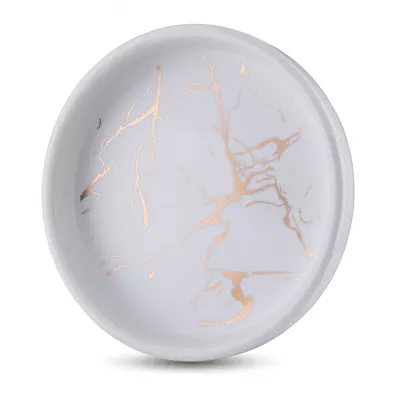 HowHomely Komplet azienkowy Sally White Gold biay, zoty
