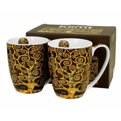 Duo Sp. z o.o. Komplet kubkw Klimt Tree Of Life 2 x 350 ml