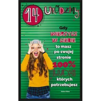 AbCard Kartka okoliczno�ciowa Urodziny 14 U100