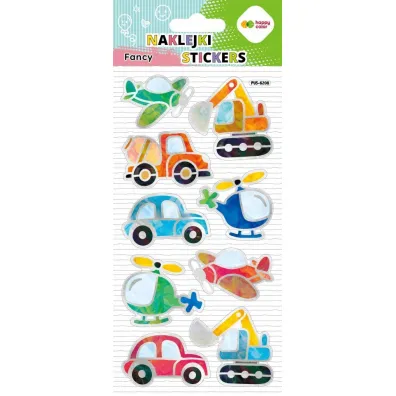 Happy Color Naklejki 3D FANCY - Vehicles Fun, 90x210 mm