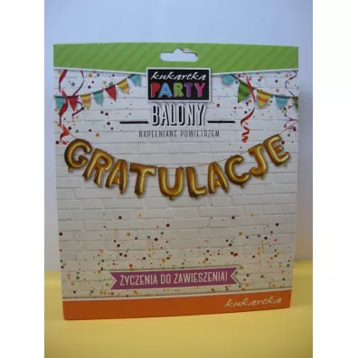 Kukartka Balony Gratulacje