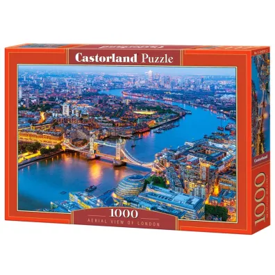 Puzzle 1000 el. Widok z lotu ptaka na Londyn Castorland