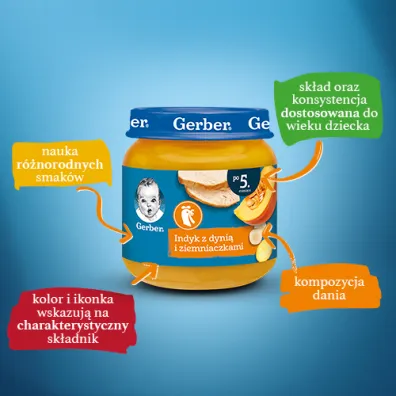 Gerber Warzywa z delikatnym indykiem po 5. miesi�cu 125 g