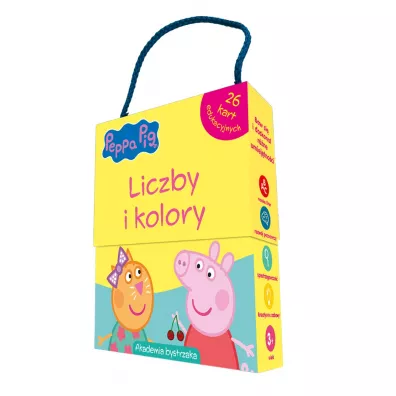 �winka Peppa. Liczby i kolory. Karty edukacyjne w pude�ku z r�czk� - Monika Kiersnowska
