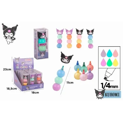 Mp Main Paper Zakre�lacz w kulce Kuromi 3 kolory MIX