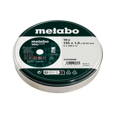 Metabo Tarcza metal 125 x 1,0 x 22mm inox / puszka 10 szt.